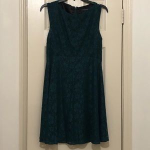 French Connection Green Lace Dress
